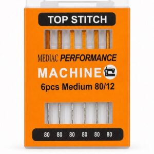 Mediac machinenaalden top stitch medium 80 / 12